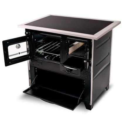 Imagem de Fogão a lenha prime vitro  n 2 lado esquerdo  preto