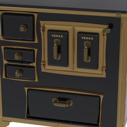 Imagem de Fogao a Lenha Venax GII n 1 Renaissance Premium Preto