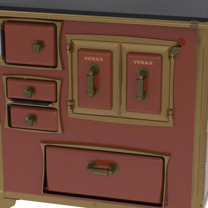 Imagem de Fogao a Lenha Venax GII n 1 Renaissance Premium Tabaco