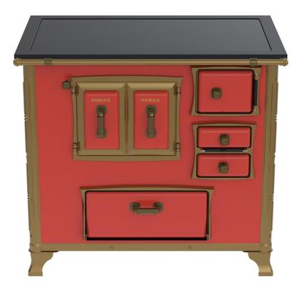 Imagem de Fogao a Lenha Venax GII n 2 Renaissance Premium Vermelho
