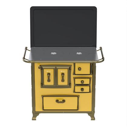 Imagem de Fogao a Lenha Venax n 1 Renaissance Chapa de Aluminio Amarelo