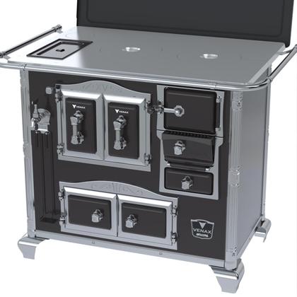 Imagem de Fogao a Lenha Venax n 2 Imperador Chapa de Aluminio Preto