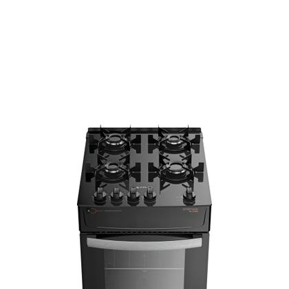 Imagem de Fogão Atlas 4 Bocas preto Atenas Glass com Acendimento automático - Bivolt