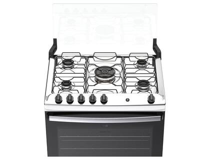 Imagem de Fogão Atlas Agile New mesa de inox 5 bocas automático 82 litros Branco