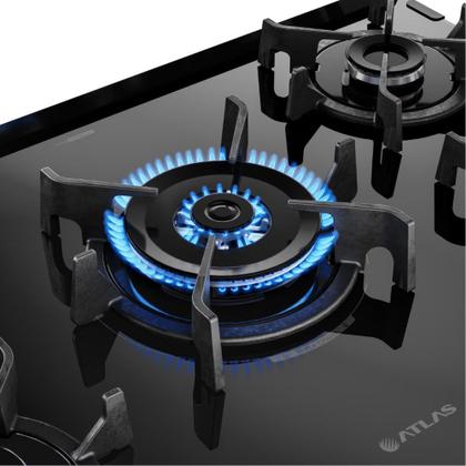 Imagem de Fogão Atlas Agile Up Glass 5Q - Preto  Pratikza
