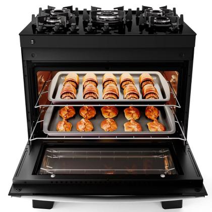 Imagem de Fogão Atlas Agile Up Glass 5Q - Preto  Pratikza