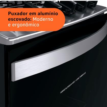 Imagem de Fogão Brastemp 4 Bocas Branco com Duas Prateleiras com Alturas Ajustáveis - BFO4NBB