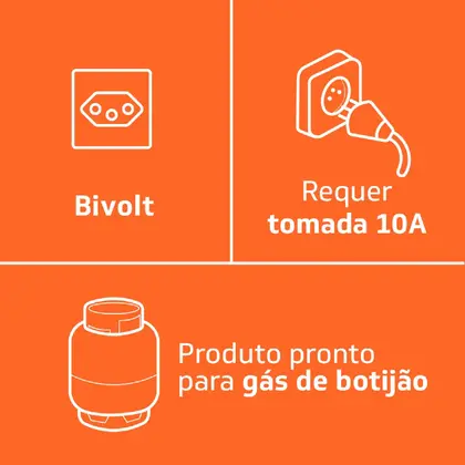 Imagem de Fogão Brastemp 4 Bocas Branco com Duas Prateleiras com Alturas Ajustáveis - BFO4NBB