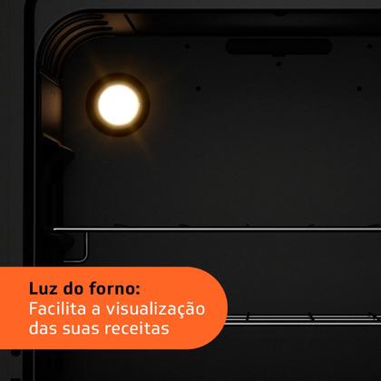 Imagem de Fogão Brastemp 4 Bocas Branco com Duas Prateleiras com Alturas Ajustáveis - BFO4NBB