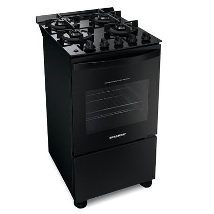 Imagem de Fogão Brastemp 4 Bocas com Mesa de Vidro Grades Duplas BFO4VAE