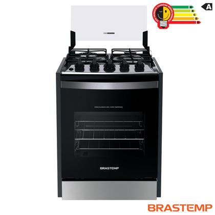 Imagem de Fogão Brastemp 4 Bocas de Embutir Inox com Dupla Chama e Grades Individuais BYO4EBR