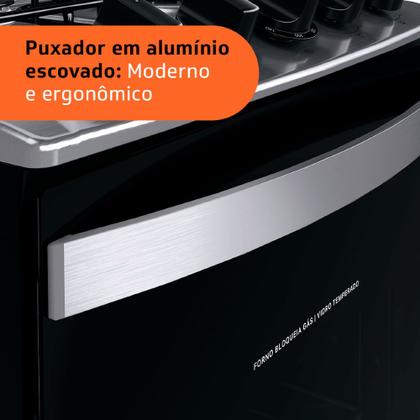 Fogão Brastemp 4 Bocas de embutir Inox com dupla chama e grades individuais - BYO4EBR Imagem de Fogão Brastemp 4 Bocas de embutir Inox com dupla chama e grades individuais - BYO4EBR