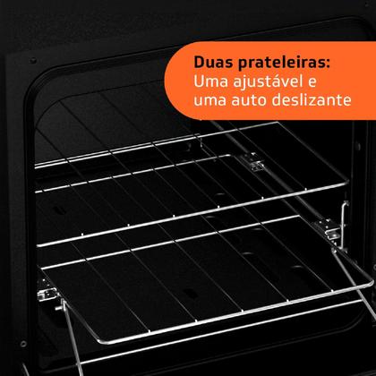 Imagem de Fogão Brastemp 4 Bocas de embutir Inox com dupla chama e grades individuais - BYO4EBR