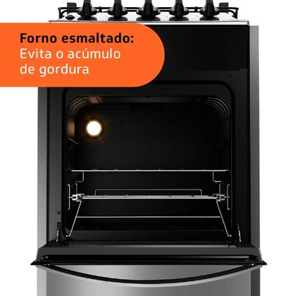 Imagem de Fogão Brastemp 4 Bocas de embutir Inox com dupla chama e grades individuais - BYO4EBR
