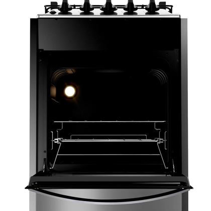 Imagem de Fogão Brastemp 4 Bocas de embutir Inox com dupla chama e grades individuais - BYO4EBR