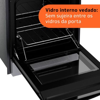 Fogão Brastemp 4 Bocas de embutir Inox com dupla chama e grades individuais - BYO4EBR Imagem de Fogão Brastemp 4 Bocas de embutir Inox com dupla chama e grades individuais - BYO4EBR