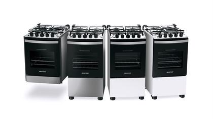 Imagem de Fogão Brastemp 4 Bocas de embutir Inox com dupla chama e grades individuais - BYO4EBR