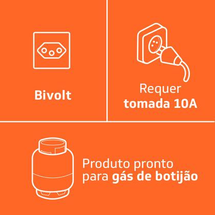Fogão Brastemp 4 Bocas de embutir Inox com dupla chama e grades individuais - BYO4EBR Imagem de Fogão Brastemp 4 Bocas de embutir Inox com dupla chama e grades individuais - BYO4EBR