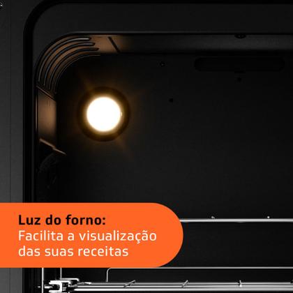 Fogão Brastemp 4 Bocas de embutir Inox com dupla chama e grades individuais - BYO4EBR Imagem de Fogão Brastemp 4 Bocas de embutir Inox com dupla chama e grades individuais - BYO4EBR