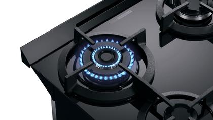 Imagem de Fogão Brastemp 4 Bocas de embutir Preto com mesa de vidro e dupla chama - BYO4XAE