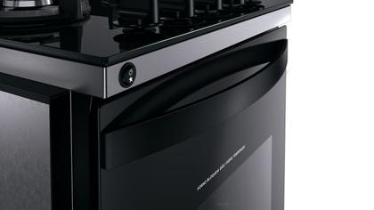 Imagem de Fogão Brastemp 4 Bocas de embutir Preto com mesa de vidro e dupla chama - BYO4XAE