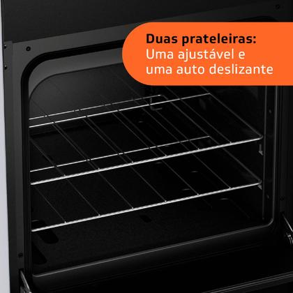 Imagem de Fogão Brastemp 4 Bocas Inox com Duas Prateleiras com Alturas Ajustáveis - BFO4NBR