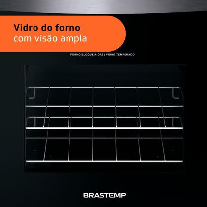 Imagem de Fogão Brastemp 4 Bocas Inox com Duas Prateleiras com Alturas Ajustáveis - BFO4NBR