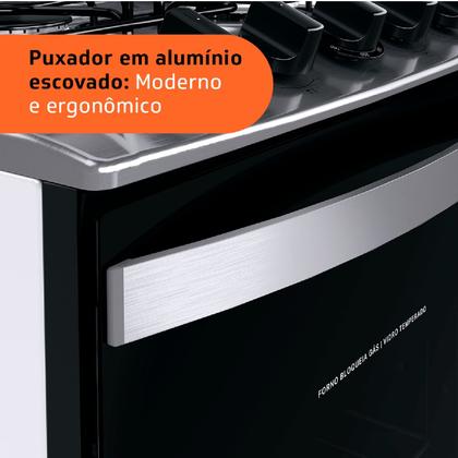 Imagem de Fogão Brastemp 4 Bocas Inox com Duas Prateleiras com Alturas Ajustáveis - BFO4NBR