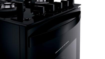 Imagem de Fogão Brastemp 4 Bocas Preto com mesa de vidro e dupla chama - BFO4XAE