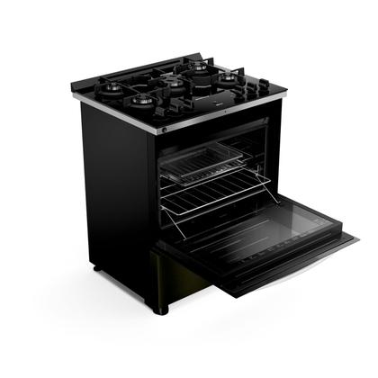 Imagem de Fogão Brastemp 5 Bocas com Mesa de Vidro Eclipse Collection, Função Air Fryer e Turbo Chama - BFS5LAP