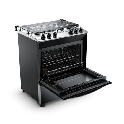 Imagem de Fogão Brastemp 5 Bocas Cor Inox Com Turbo Chama - BFS5GDR