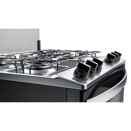 Imagem de Fogão Brastemp 5 Bocas Cor Inox Com Turbo Chama - BFS5GDR