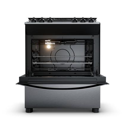 Imagem de Fogão Brastemp 5 Bocas Cor Inox Com Turbo Chama - BFS5GDR