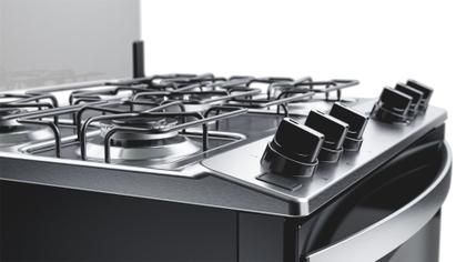 Fogão Brastemp 5 Bocas Cor Inox Com Turbo Chama - BFS5GDR Imagem de Fogão Brastemp 5 Bocas Cor Inox Com Turbo Chama - BFS5GDR