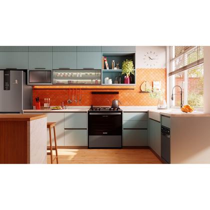 Imagem de Fogão Brastemp 5 Bocas Cor Inox Com Turbo Chama - BFS5GDR