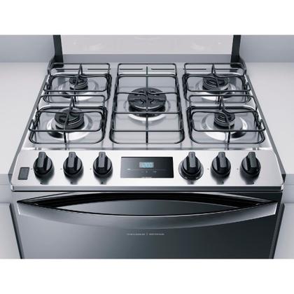 Imagem de Fogão Brastemp 5 Bocas De Embutir Cor Inox Com Turbo Chama E Touch Timer - BYS5PCR