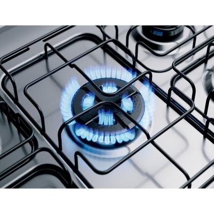 Imagem de Fogão Brastemp 5 Bocas De Embutir Cor Inox Com Turbo Chama E Touch Timer - BYS5PCR