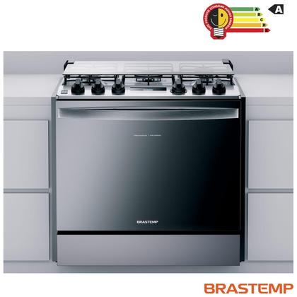 Imagem de Fogão Brastemp 5 Bocas de Embutir Inox com Turbo Chama e Touch Timer BYS5PCR