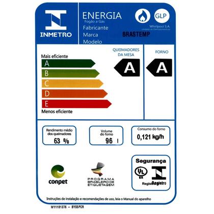 Imagem de Fogão Brastemp 5 Bocas de Embutir Inox com Turbo Chama e Touch Timer BYS5PCR