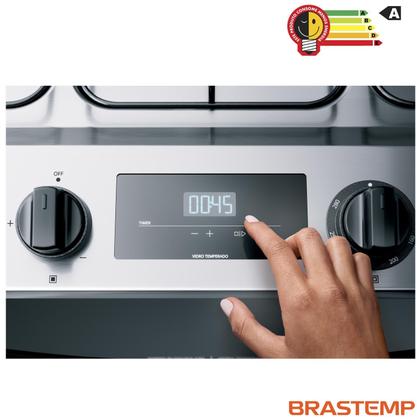 Imagem de Fogão Brastemp 5 Bocas de Embutir Inox com Turbo Chama e Touch Timer BYS5PCR