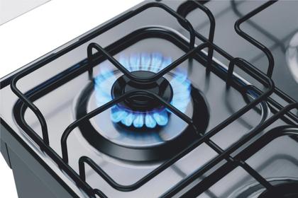 Imagem de Fogão Brastemp 5 Bocas Duplo Forno Cor Inox Com Botões Removíveis e Exclusivo Aro Protetor - BFD5NCR