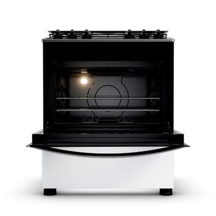 Imagem de Fogão Brastemp 5 Bocas Mesa Inox BFS5NDB Branco Bivolt