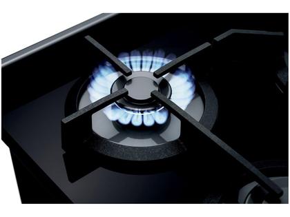 Fogão Brastemp 5 Bocas Preto com Turbo Chama - Mesa de Vidro BFS5VCEUNA Imagem de Fogão Brastemp 5 Bocas Preto com Turbo Chama