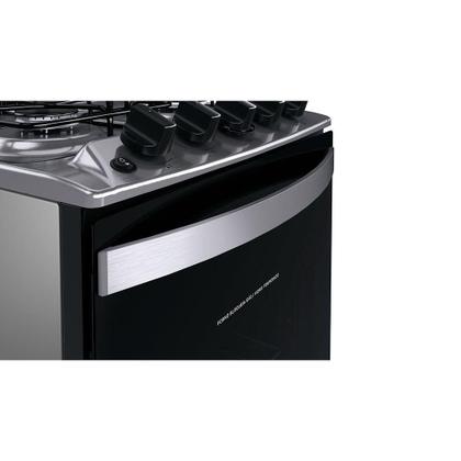 Imagem de Fogão Brastemp Piso 4 Bocas Duas Prateleiras Ajustáveis Inox Bivolt BFO4NBR