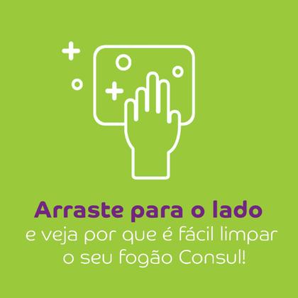 Imagem de Fogão Consul 4 bocas cor Inox com acendimento automático - CFO4NAR