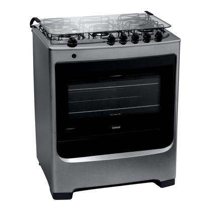 Imagem de Fogão Consul 5 bocas cor Inox com botões removíveis - CFS5NAR