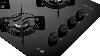 Fogão Cooktop 4 Bocas Mesa Vidro Atlas Agile Up Bivolt Imagem de Fogão Cooktop 4 Bocas Mesa Vidro Atlas Agile Up Bivolt