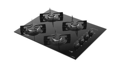 Fogão Cooktop 4 Bocas Mesa Vidro Atlas Agile Up Bivolt Imagem de Fogão Cooktop 4 Bocas Mesa Vidro Atlas Agile Up Bivolt