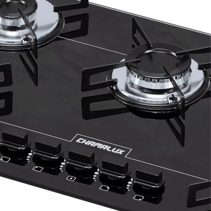 Imagem de Fogão Cooktop 5 Bocas Ultra Chama  - Chamalux