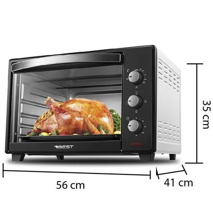 Imagem de Fogão Cooktop 5 Bocas Vermelho + Forno De Eletrico 48 Litros